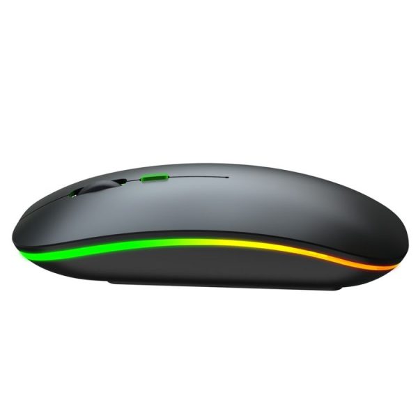 HXSJ M40 4 Key 2.4G Colorful Wireless Silent Mouse (Black) - Image 4