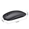 HXSJ M80 2.4GHz Wireless 1600DPI Three-speed Adjustable Optical Mute Mouse (Silver) - Image 7