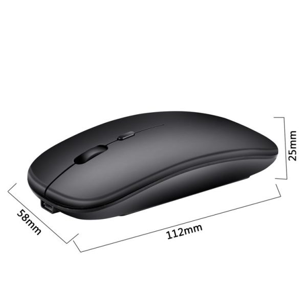 HXSJ M80 2.4GHz Wireless 1600DPI Three-speed Adjustable Optical Mute Mouse (Silver) - Image 7