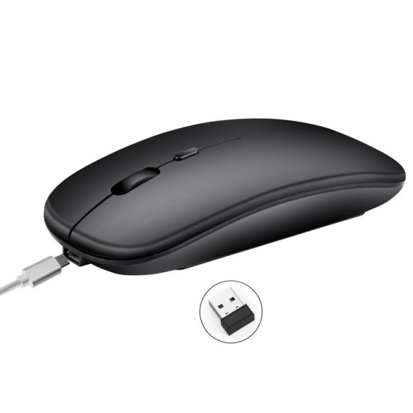 HXSJ M80 2.4GHz Wireless 1600DPI Three-speed Adjustable Optical Mute Mouse (Silver) - Image 8