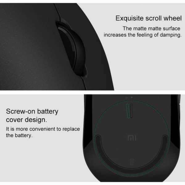 Original Xiaomi 2.4G Wireless Bluetooth 4.2 Dual Mode Silent Mouse (White) - Image 6