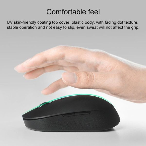 Original Xiaomi 2.4G Wireless Bluetooth 4.2 Dual Mode Silent Mouse (White) - Image 7