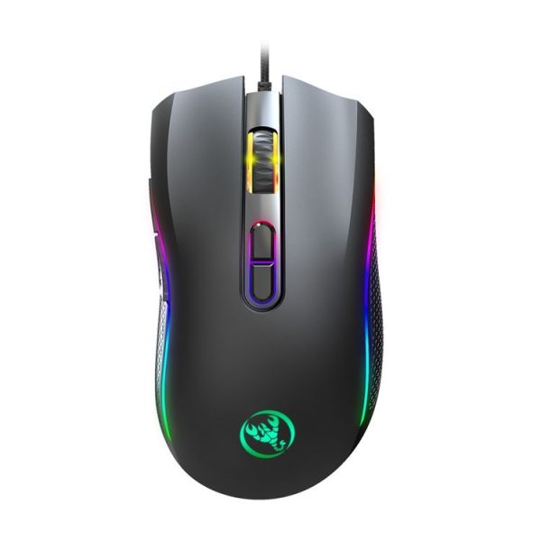 HXSJ A869 Type-C 7200dpi 6-modes Adjustable 7-keys RGB Light Wired Game Mouse - Image 2