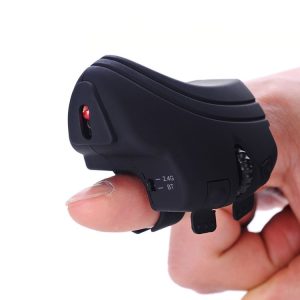 GM306DM 2.4G Lazy Finger Ring Mouse Rechargeable Wireless Mouse (Black)