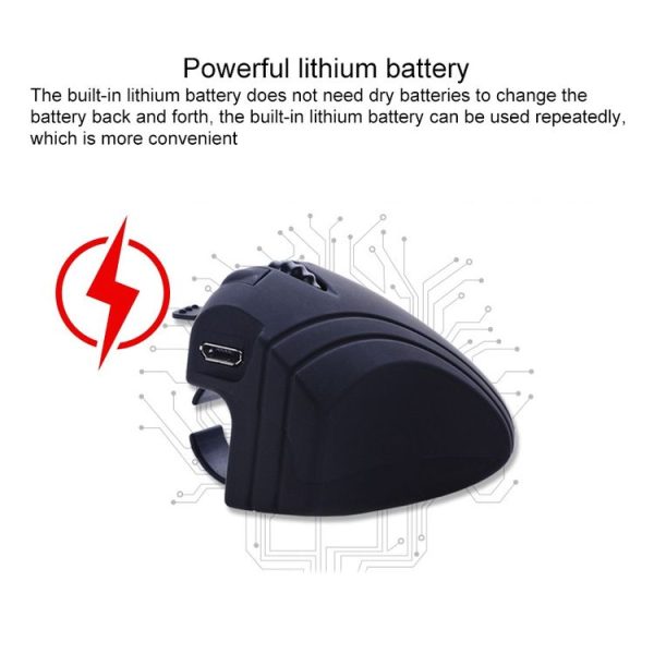 GM306DM 2.4G Lazy Finger Ring Mouse Rechargeable Wireless Mouse (Black) - Image 3