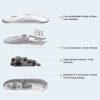 Original Xiaomi Portable Mouse 2 Optical Wireless Bluetooth 4.2 RF 2.4GHz 4000DPI Adjustable Dual Mode Mouse (Grey) - Image 7