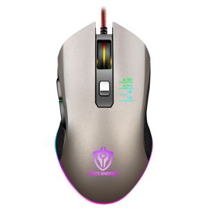 SHIPADOO GM3 3600 DPI Four-speed Adjustable Four-button Cool Colorful Respiration Light Gaming Wired Mouse (Grey)