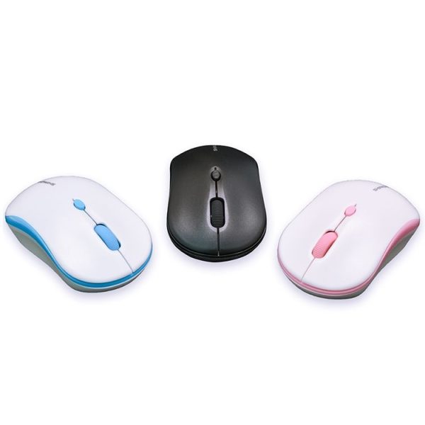SHIPADOO W200 2.4GHz Wireless Portable Mouse for Mac Desktop Laptop (Pink) - Image 2
