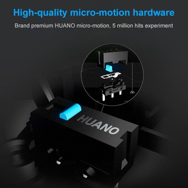 SHIPADOO X3 6D Four-speed Adjustable DPI Colorful Recirculating Breathing Light Crack Professional Competitive Gaming Luminous Wired Mouse Hot Wheel Crack Edition (Black) - Image 11