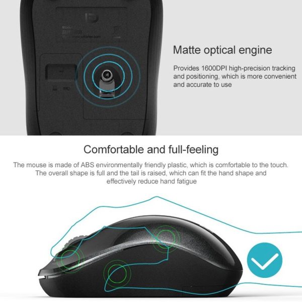 FOETOR V1 Wireless Mouse (Black) - Image 6