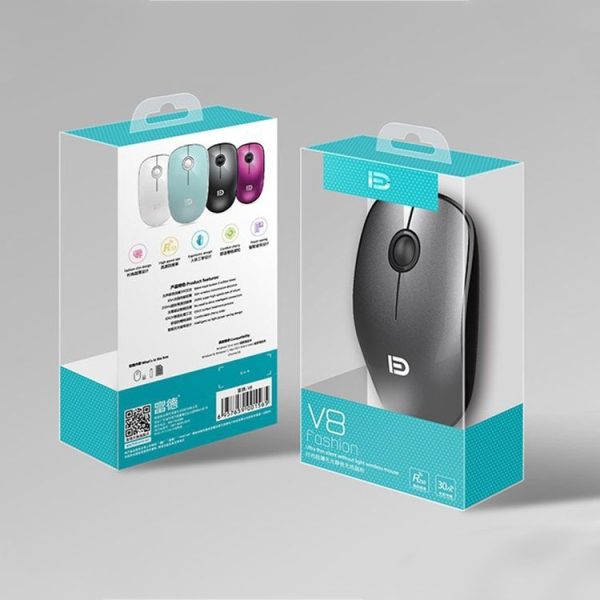 FOETOR V8 Wireless Mouse (Black) - Image 7