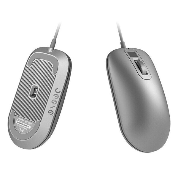 Original Xiaomi Youpin J1 Jesis Laptop PC Computer Fingerprint Wired Mouse (White) - Image 3