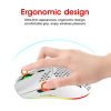 HXSJ T66 7 Keys Colorful Lighting Programmable Gaming Wireless Mouse (White) - Image 10