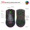 HXSJ T66 7 Keys Colorful Lighting Programmable Gaming Wireless Mouse (White) - Image 12