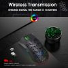 HXSJ T66 7 Keys Colorful Lighting Programmable Gaming Wireless Mouse (White) - Image 5