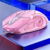 YINDIAO G5 3200DPI 4-modes Adjustable 6-keys RGB Light Wired Gaming Mouse (Pink) - Image 2
