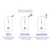 YINDIAO A2 2.4GHz 1600DPI 3-modes Adjustable RGB Light Rechargeable Wireless Silent Mouse (White) - Image 7
