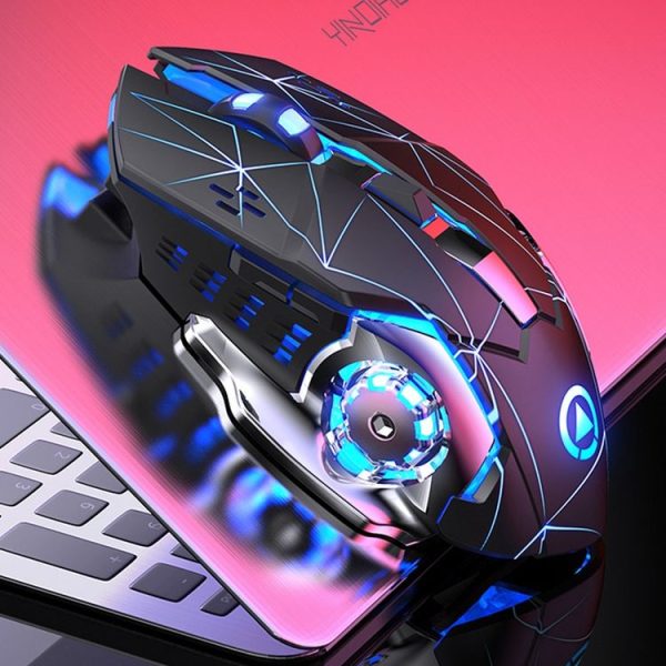 YINDIAO A4 2.4GHz 1600DPI 3-modes Adjustable Rechargeable Wireless Silent Gaming Mouse (Star Black) - Image 2