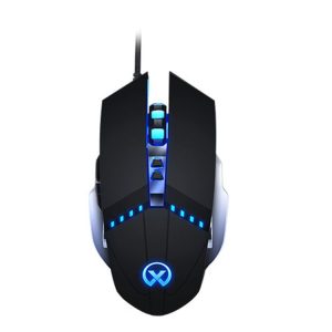 GM20 3200DPI 4-modes Adjustable 7-keys RGB Light Wired Gaming Mouse (Black)