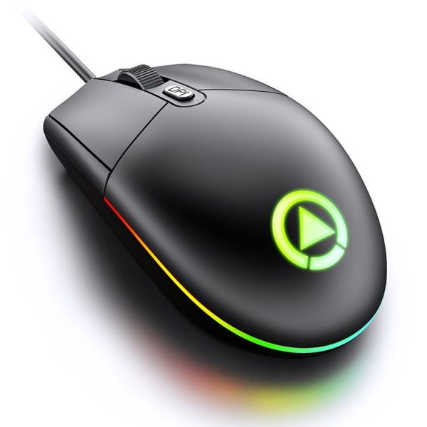 YINDIAO G3SE 1600DPI 3-modes Adjustable 3-keys RGB Light Wired Business Mouse (Black) - Image 2