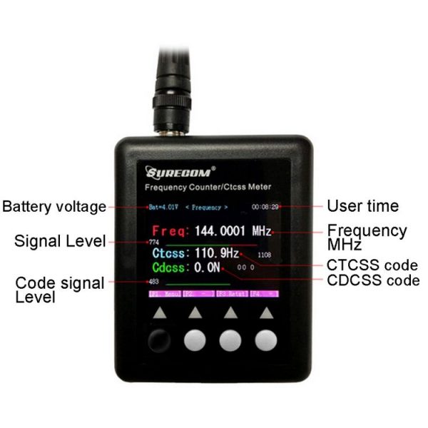 SF401 Plus Portable Handheld Frequency Counter for Walkie Talkie, Frequency: 27MHz-3000MHz - Image 10