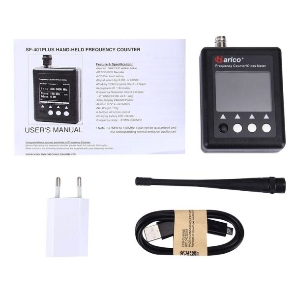 SF401 Plus Portable Handheld Frequency Counter for Walkie Talkie, Frequency: 27MHz-3000MHz - Image 8