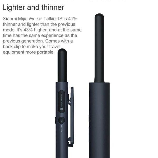 Original Xiaomi Mijia Mini Walkie Talkie 1S, Support FM Radio & Location Sharing (Blue) - Image 2