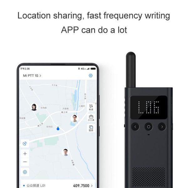 Original Xiaomi Mijia Mini Walkie Talkie 1S, Support FM Radio & Location Sharing (Blue) - Image 5
