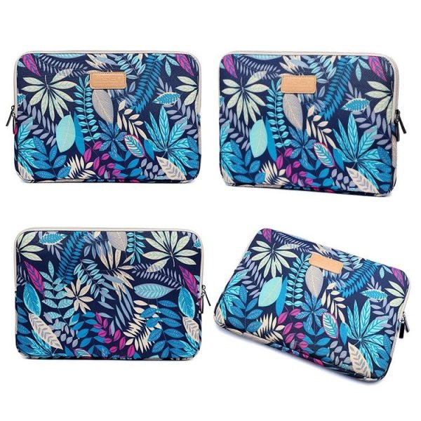 Lisen 10 inch Sleeve Case Colorful Leaves Zipper Briefcase Carrying Bag for iPad Air 2, iPad Air, iPad 4, iPad New, Galaxy Tab A 10.1, Lenovo Yoga 10.1 inch, Microsoft Surface Pro 10.6, 10 inch and Below Laptops / Tablets (Blue) - Image 3