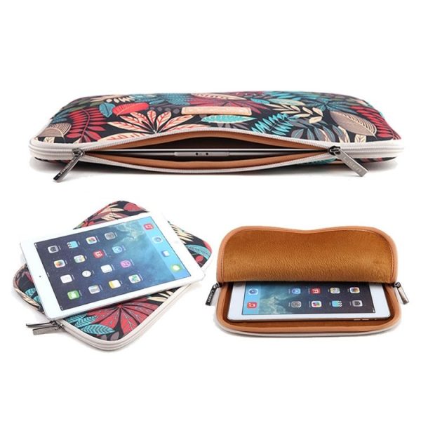 Lisen 10 inch Sleeve Case Colorful Leaves Zipper Briefcase Carrying Bag for iPad Air 2, iPad Air, iPad 4, iPad New, Galaxy Tab A 10.1, Lenovo Yoga 10.1 inch, Microsoft Surface Pro 10.6, 10 inch and Below Laptops / Tablets (Blue) - Image 5
