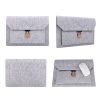 ND06 Multi-purpose Felt Button Laptop Inner Bag for 12.5 inch Laptop (Grey) - Image 3
