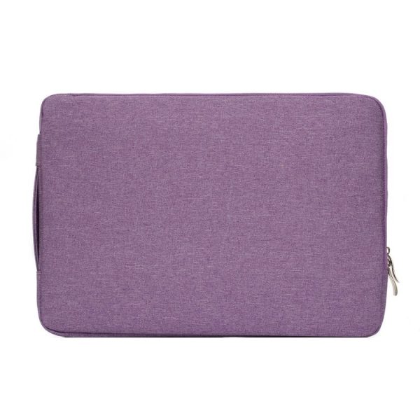 13.3 inch Universal Fashion Soft Laptop Denim Bags Portable Zipper Notebook Laptop Case Pouch for MacBook Air / Pro, Lenovo and other Laptops, Size: 35.5x26.5x2cm (Purple) - Image 3