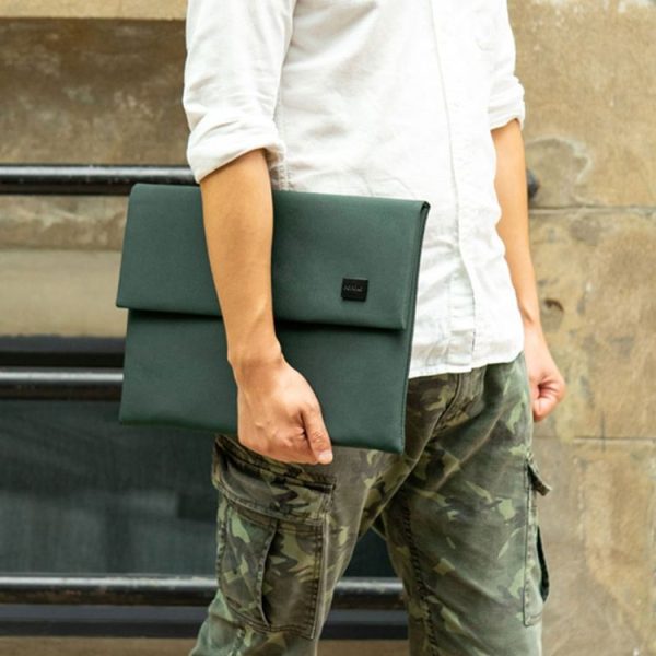 POFOKO E200 Series Polyester Waterproof Laptop Sleeve Bag for 13 inch Laptops (Green) - Image 8