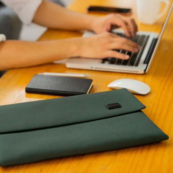 POFOKO E200 Series Polyester Waterproof Laptop Sleeve Bag for 13 inch Laptops (Green) - Image 9