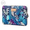 Lisen 9.8 inch Sleeve Case Colorful Leaves Zipper Briefcase Carrying Bag (Blue)