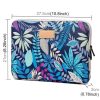 Lisen 9.8 inch Sleeve Case Colorful Leaves Zipper Briefcase Carrying Bag (Blue) - Image 2