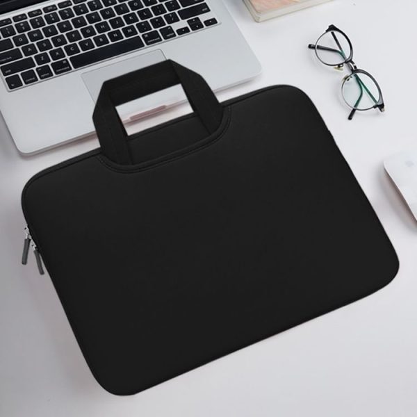 13.3 inch Portable Air Permeable Handheld Sleeve Bag for MacBook Air / Pro, Lenovo and other Laptops, Size: 34x25.5x2.5cm (Black) - Image 8