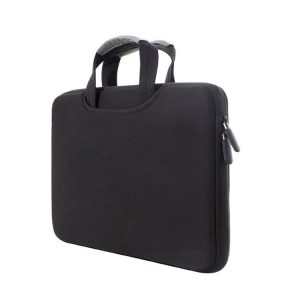 15.4 inch Portable Air Permeable Handheld Sleeve Bag for MacBook Air / Pro, Lenovo and other Laptops, Size: 38x27.5x3.5cm (Black)