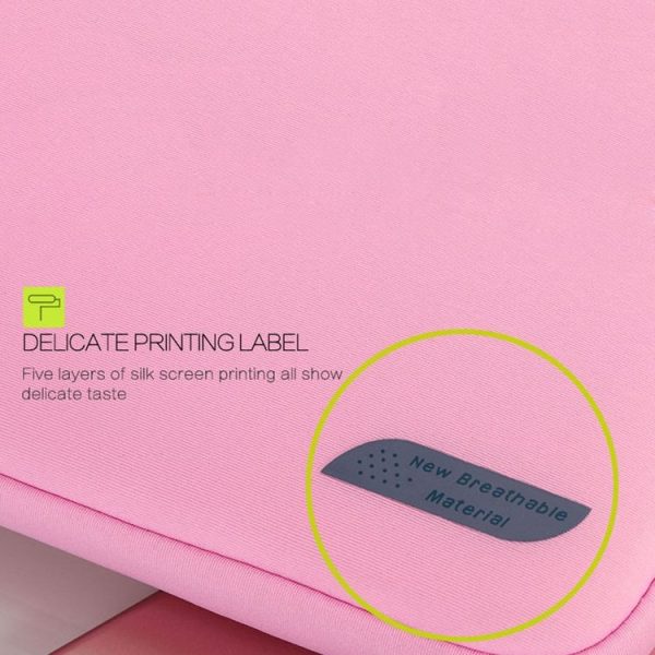 15.6 inch Portable Air Permeable Handheld Sleeve Bag for Laptops, Size: 41.5x30.0x3.5cm (Magenta) - Image 9
