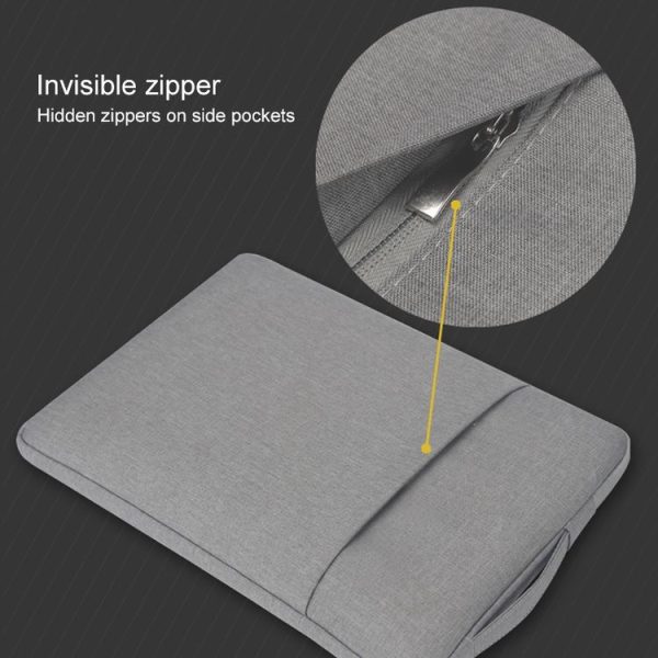 POFOKO C210 14 inch Denim Business Laptop Liner Bag (Grey) - Image 3