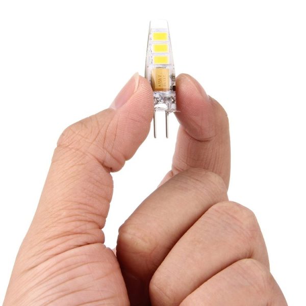 G4 2W 100LM Corn Light Bulb, 6 LED SMD 5730 Silicone, DC 12V (Warm White) - Image 4