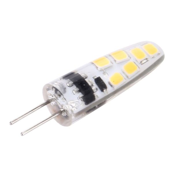 G4 2W 180LM Corn Light Bulb, 12 LED SMD 2835 Silicone, DC 12V, Small Size: 4.1x1x1cm (Warm White) - Image 3