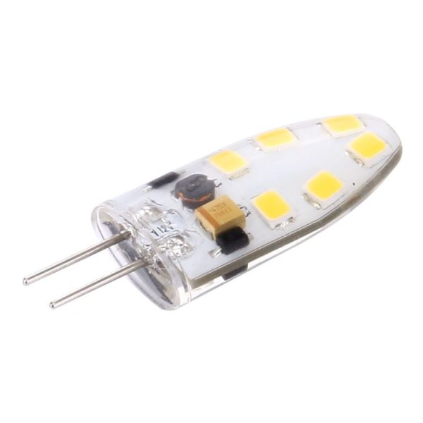 G4 2W 180LM Corn Light Bulb, 12 LED SMD 2835 Silicone, DC 12V, Big Size: 3.9x1.4x0.9cm (Warm White) - Image 3