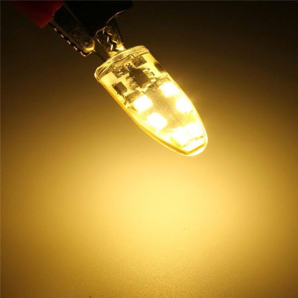 G4 2W 180LM Corn Light Bulb, 12 LED SMD 2835 Silicone, DC 12V, Big Size: 3.9x1.4x0.9cm (Warm White) - Image 5