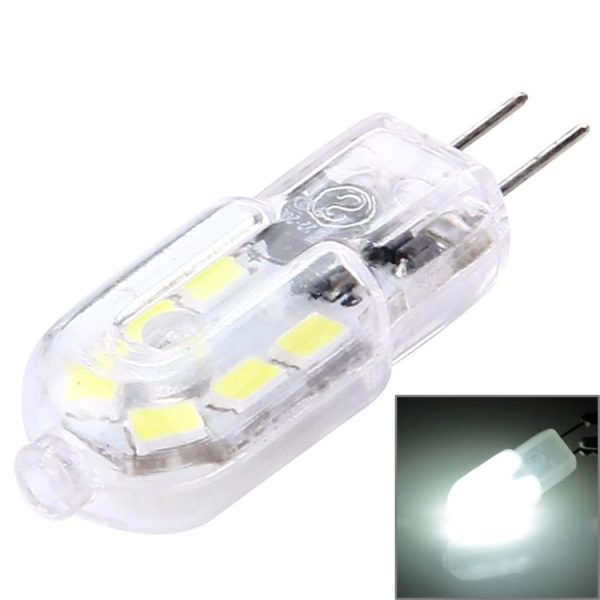 G4 2W 180LM Transparent Cover Corn Light Bulb, 12 LED SMD 2835, AC 220-240V (White Light)