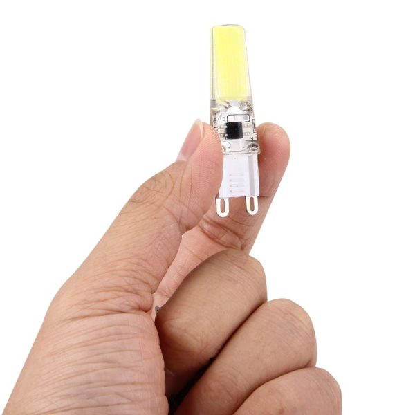 G9 3W 300LM COB LED Light, Silicone Dimmable for Halls / Office / Home, AC 220-240V, White Plug (White Light) - Image 4
