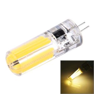 G4 4W Silicone Dimmable 8 LED Filament Light Bulb for Halls, AC 220-240V (Warm White)
