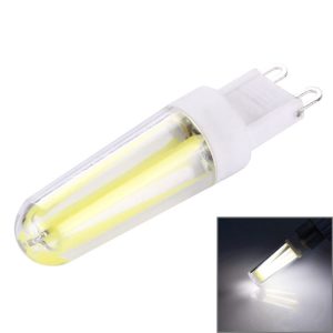 4W Filament Light Bulb, G9 PC Material Dimmable 4 LED for Halls, AC 220-240V (White Light)