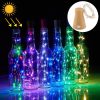 1m 10 LEDs SMD 0603 Solar Powered Copper Wire String Light Fairy Lamp Decorative Light (Colorful Light)