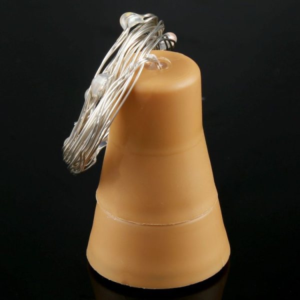 1m 10 LEDs SMD 0603 Solar Powered Copper Wire String Light Fairy Lamp Decorative Light (Colorful Light) - Image 4